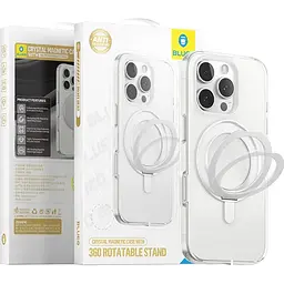 Чохол Blueo Crystal Case Rotatable Stand with MagSafe для Apple iPhone 16 Pro Transparent (BL-039I16P) [115156] - мініатюра 3