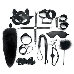Набір Art of Sex - Maxi BDSM Set Leather, 13 предметів, натуральна шкіра, Чорний Art of Sex SO7139 95173 - мініатюра 2