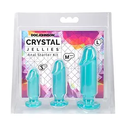 Набір анальних пробок Doc Johnson Crystal Jellies - Anal Starter Kit - мініатюра 4