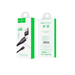 USB Cable Hoco U26 Multi-Functional Lightning Black 1m - мініатюра 2