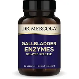 Суміш панкреатичних ферментів Dr. Mercola Gallbladder Enzymes, 30 капсул для підтримки травлення