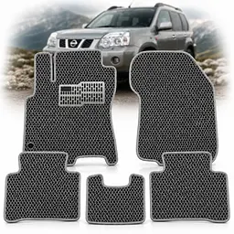 Килимки в салон EVA для Nissan X-Trail (Т-30) 2001-2007 з підп'ятником Сірі 5 шт