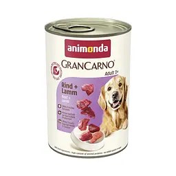 Вологий корм для собак Animonda GranCarno Adult Beef + Lamb з яловичиною та ягнятим 400 г (арт.AM-82733)