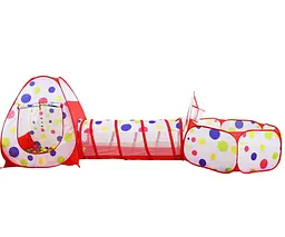 Дитячий намет з тунелем  3 в 1 SOLA TOYS