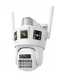 Інтелектуальна IP-камера Wi-Fi HD, IP-66, для зовнішнього та внутрішнього відеоспостереження, поворотна, з Wi-Fi, мікрофоном,