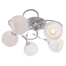 Люстра стельова Brille в спальню E27 60W CH (LK-592C/5) - мініатюра 4