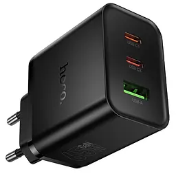 МЗП Hoco N75 Grande 65W QC+PD (1USB-A/2C) Black - мініатюра 5