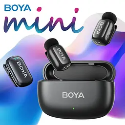 Микрофон Boya mini-18 TRS for camera Black (mini-18) - миниатюра 6