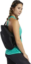 Спортивна сітчаста сумка-рюкзак, торбинка 17L чорний Reebok sum0028793 - мініатюра 5