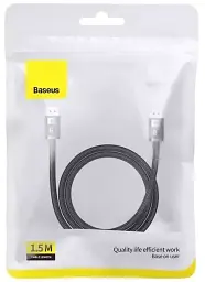 Кабель Baseus High Definition Series DP 8K to DP 8K Adapter Cable 1.5m B00633706111-01 Black - мініатюра 6