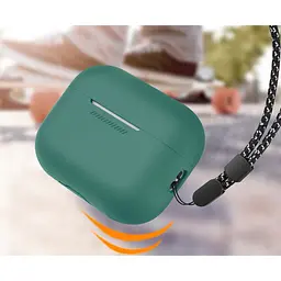 Чохол AhaStyle Colorful Silicone Case для AirPods Pro 2 Midnight Green [CP-187-2-C-PG] [133839] - мініатюра 6