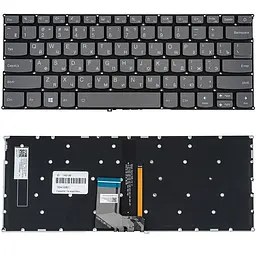 Клавіатура для ноутбука LENOVO (IdeaPad 320S-13IKB series) rus чорний без фрейма підсвічування клавіш