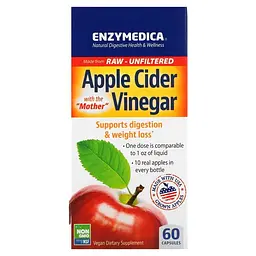 Амінокислота Enzymedica Apple Cider Vinegar, 60 капсул vit0003885 - мініатюра 2