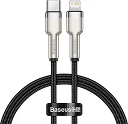 Кабель Baseus Cafule Metal Type-C to Lightning PD 20W (0.25m) black (CATLJK-01)