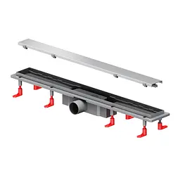 Трап для душу лінійний AM.PM Primeflow Tile 700 мм, універсальний затвор, хром (W02SC-U11-070-04SB) - мініатюра 8