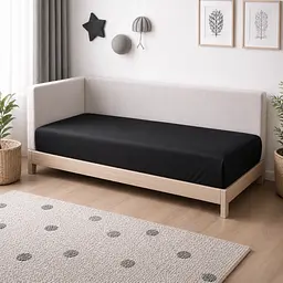 Дитяча постільна білизна MIRSON JUNIOR фланель Black/Marengo 200х220см (2200012803349) - мініатюра 9