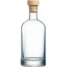 Пляшка "Хлоя" для напоїв 0,7 л (скло) із пробкою 16 шт.