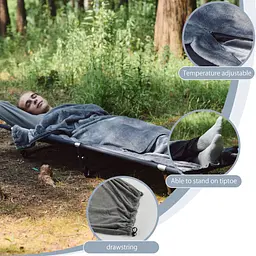 Підкладка для спального мішка Naturehike CNK2450WS024 фліс графіт - мініатюра 5