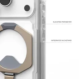 Чохол UAG для iPhone 17 Pro, Plasma XTE MagSafe, Clear/Titanium teh0019323 - мініатюра 5