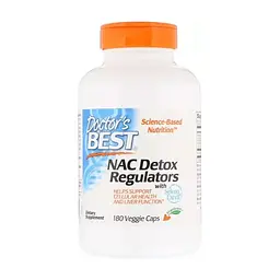 Вітамін Doctor's Best N-Ацетилцистеїн, NAC Detox Regulators, 180 гелевих капсул (DRB-00517)