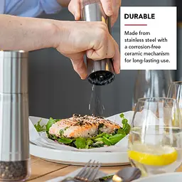 Набір млинків для солі та перцю KitchenAid Universal сріблястий 2 шт. (KOG988OSSSA) - мініатюра 8