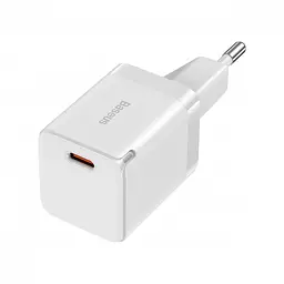 Мережевий зарядний пристрій Baseus GAN3 Fast Charger 1C 30W EU CCGN010102 White