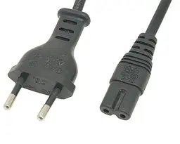 Кабель живлення 220В 1.5 м, 0,5мм2 IEC-C7 (для аудіо-відео техніки)