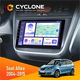 Штатна магнітола Seat Altea 2004-2015 Cyclone C9-011 4x64, DSP Cyclone (НФ-00007117)