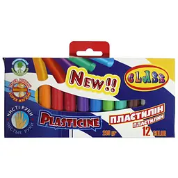 Пластилін "CLASS" "Чисті руки" 12кол. /7627/ 200г. (8591662762709)(SC)