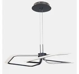Чорна підвісна LED люстра з 3 великими квадратними контурами Artlight 2406-3DL-BK - мініатюра 3