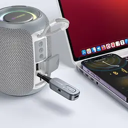Bluetooth аудіо ресивер/трансмітер Borofone BC51 Clear way (AUX 3.5mm) Metal gray - мініатюра 5