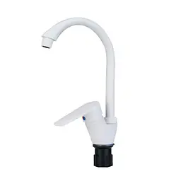 Змішувач для кухні Plamix Oscar-011 з підведенням white PM0650, Білий