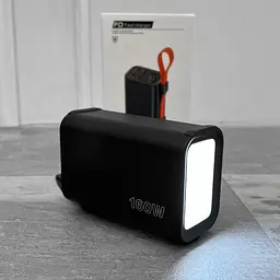 Потужна зарядна батарея зі швидкою зарядкою 30000Mah 160W (Чорний) - мініатюра 7