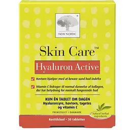 Вітаміни для шкіри New Nordic Skin Care Hyaluron Active 30 таблеток