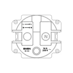 Розетка Sven SE-123 ivory (7100090) - мініатюра 5