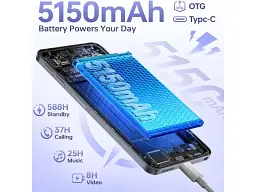 Смартфон Oukitel C6 5G 12/512GB Green - миниатюра 3