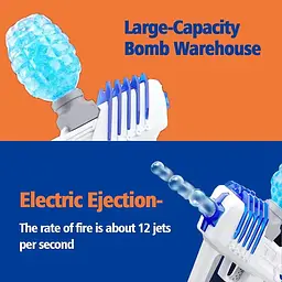 Пістолет на гідрогелевих кульках (орбізах) Gel Energy XS-873 Grey - мініатюра 4