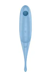 Вакуумний стимулятор клітора з вібрацією Satisfyer Twirling Pro блакитний - мініатюра 2