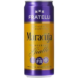 Напій винний Fratelli Maracuja Giallo білий напівсолодкий слабоалкогольний ігристий 6-6.9% 0.33 л - мініатюра 4
