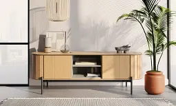 Тумба ТВ 2д Lenart Rotto RT-05 1680x460x570 дуб вінченца/евкаліпт - мініатюра 5