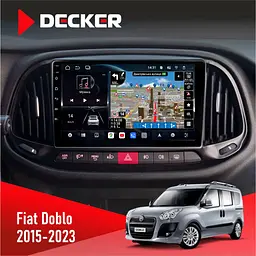 Штатна магнітола Fiat Doblo 2015-2023 Decker D9-011 4x64, DSP, 4G, 360 Decker (НФ-00008720)