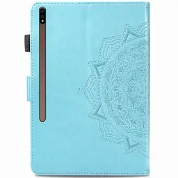 Шкіряний чохол Art Case з візитницею для Samsung Galaxy Tab S7+ Блакитний - мініатюра 2