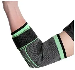 Бандаж для локтевого сустава MedOrtho с фиксирующим ремнем, универсальный размер, черный