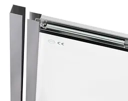 Душові двері в нішу Qtap Taurus CRM209-1.C6 90-100x200 см, скло Clear 6 мм, покриття CalcLess (TAUCRM2091C6) - мініатюра 3