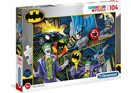 Пазл Clementoni SuperСolor: Бетмен, DC Comics (SuperСolor - Batman Puzzle - 104 pcs.), 104 ел. (25708)