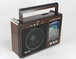 Радіоприймач акумуляторний всехвильовий 4хR20 MP3 USB FM 88-108MHz радіо Golon RX-9966 UAR - мініатюра 4