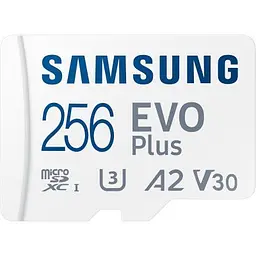 Карта пам'яті Samsung 256GB microSD class 10 UHS-I U3 V30 A2 EVO Plus (MB-MC256SA/EU) - мініатюра 2