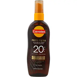 Олія-спрей для інтенсивної засмаги Carroten Protect & Tan SPF 20 150 мл - мініатюра 5