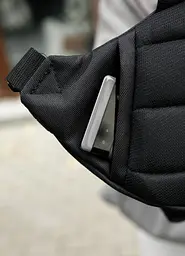 Жіноча сумка бананка Sambag Dynamicdart чорна 38 × 21 × 7 см (80411065) - мініатюра 9