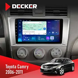 Штатна магнітола Toyota Camry 2006-2011 Decker D10-007 4x64, DSP, 360, 4G Decker (НФ-00009412)